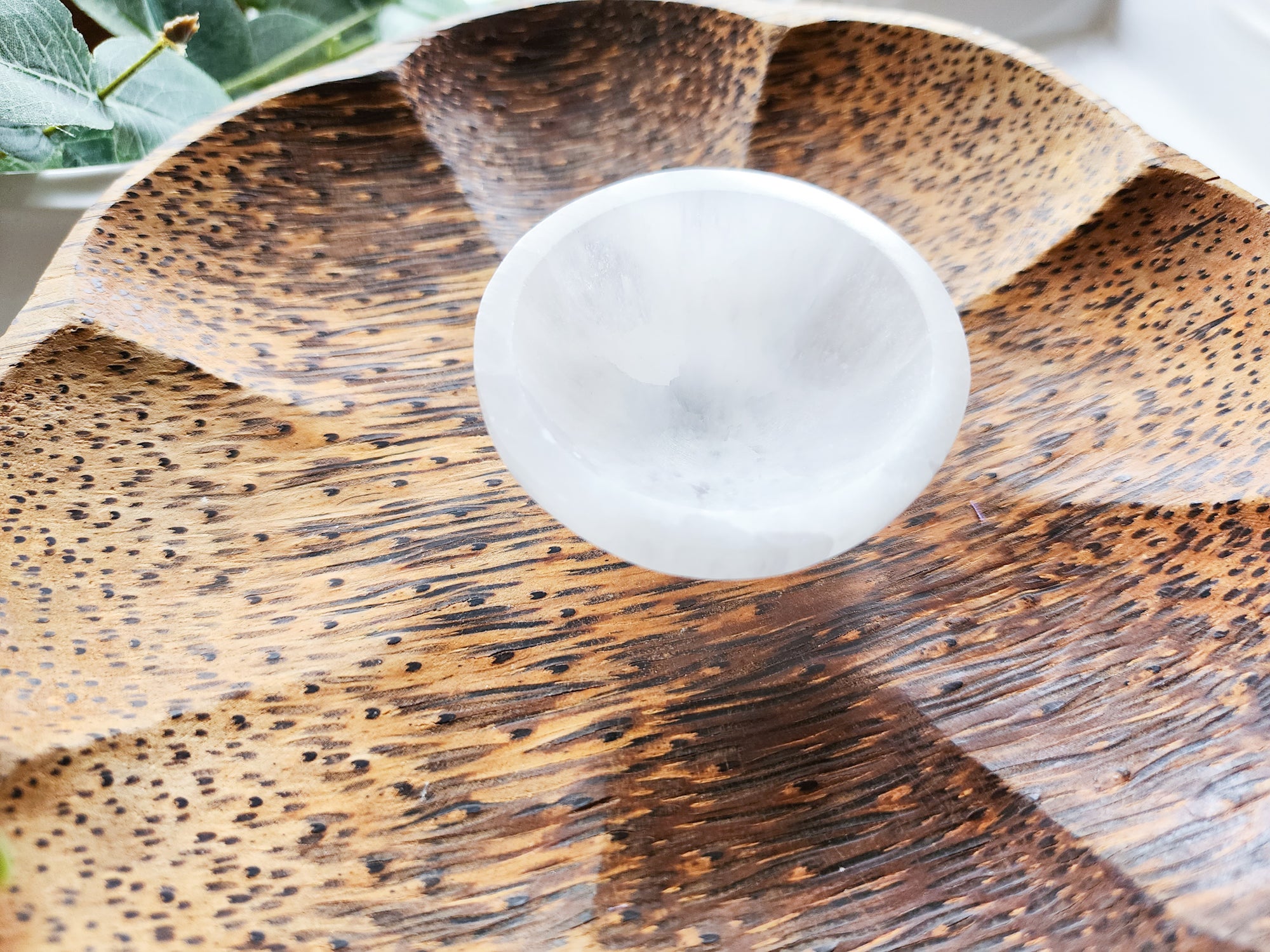 Selenite Round Bowl