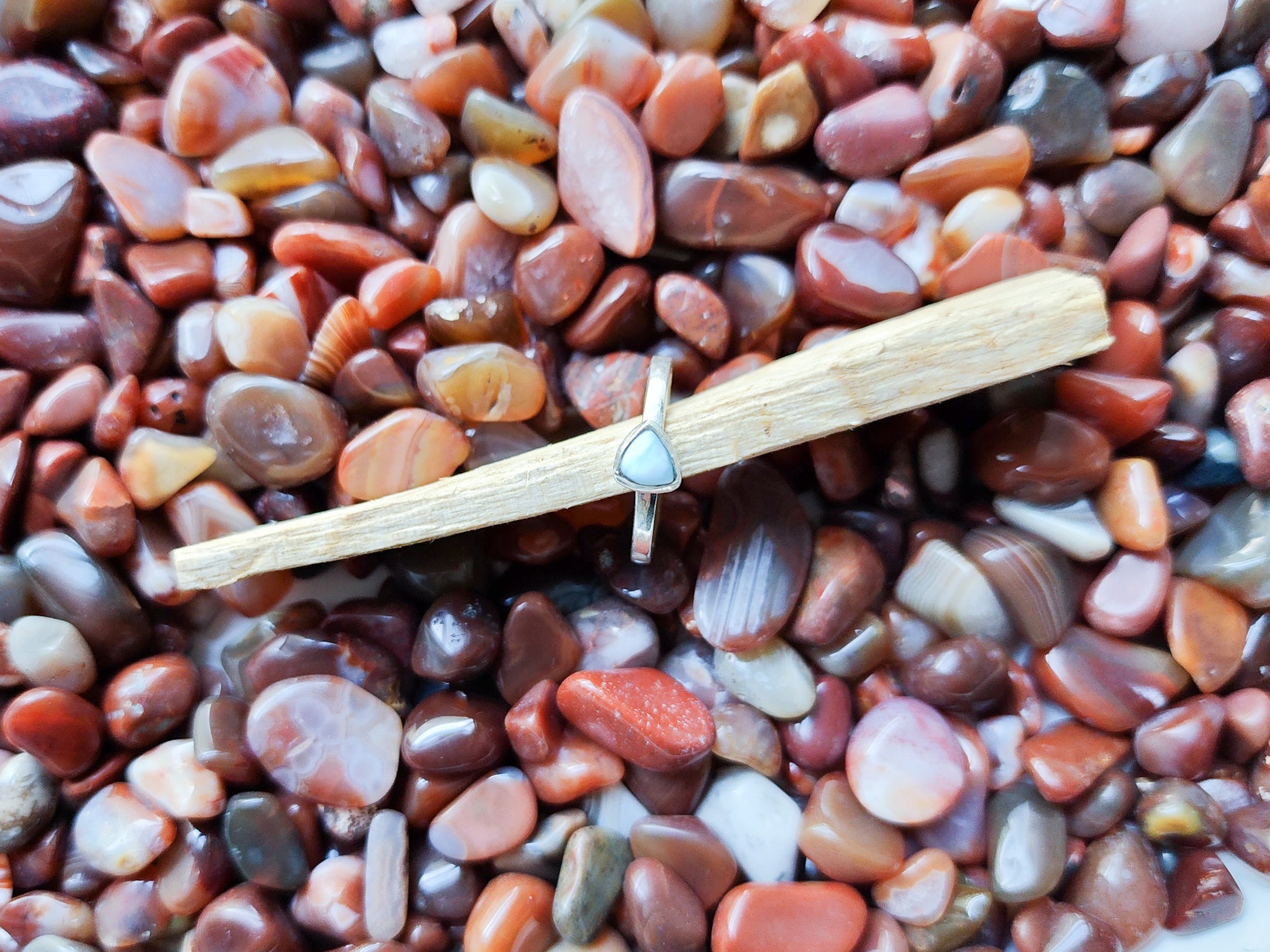 Larimar Dainty Sterling || Triangle