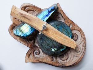 Labradorite Dainty Triangle Ring