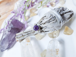 Dainty Amethyst Sterling Silver Ring