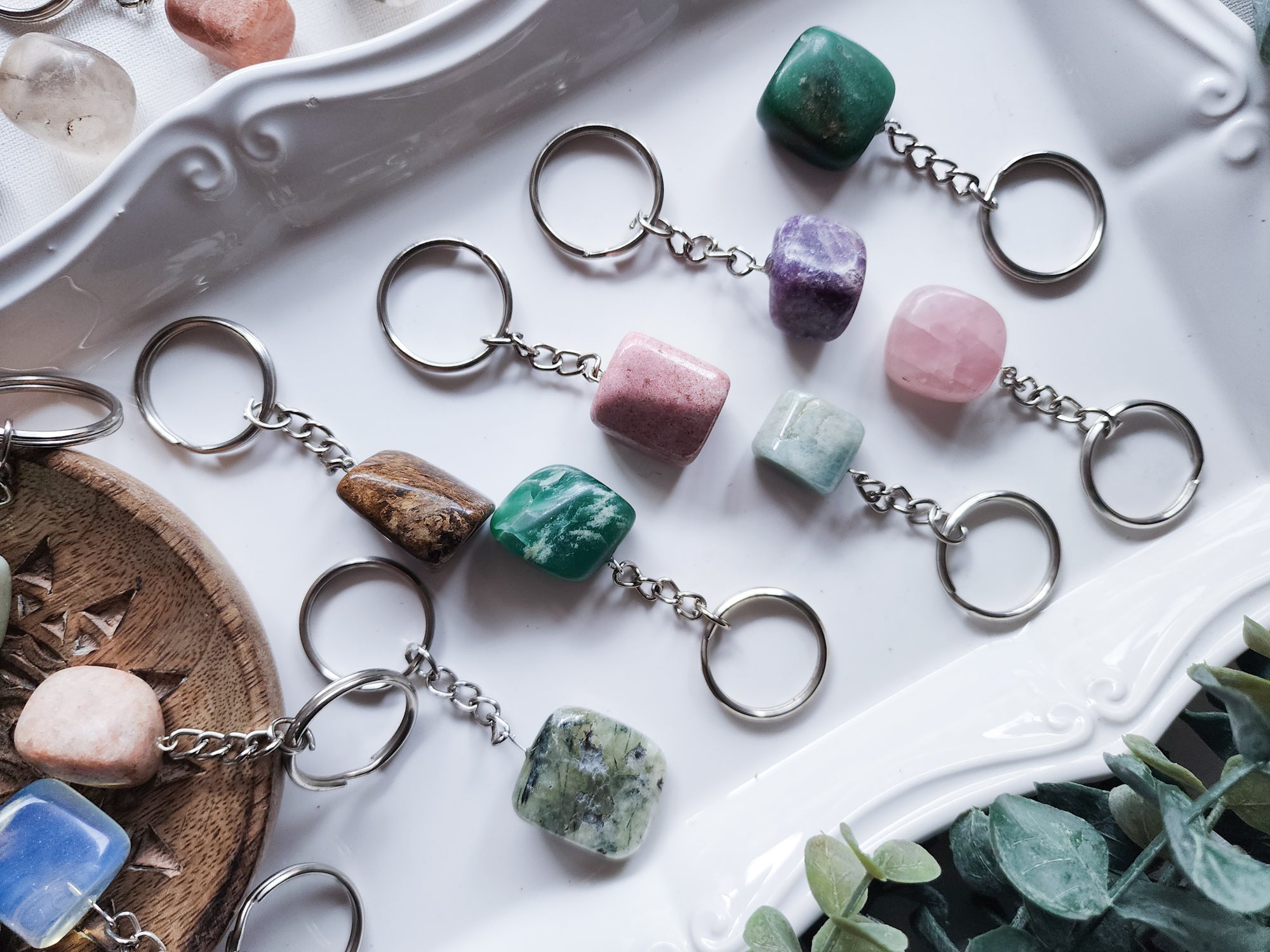 Crystal Tumble Keychain