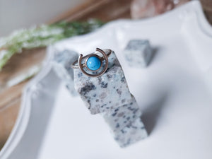 New Moon Ring || Turquoise