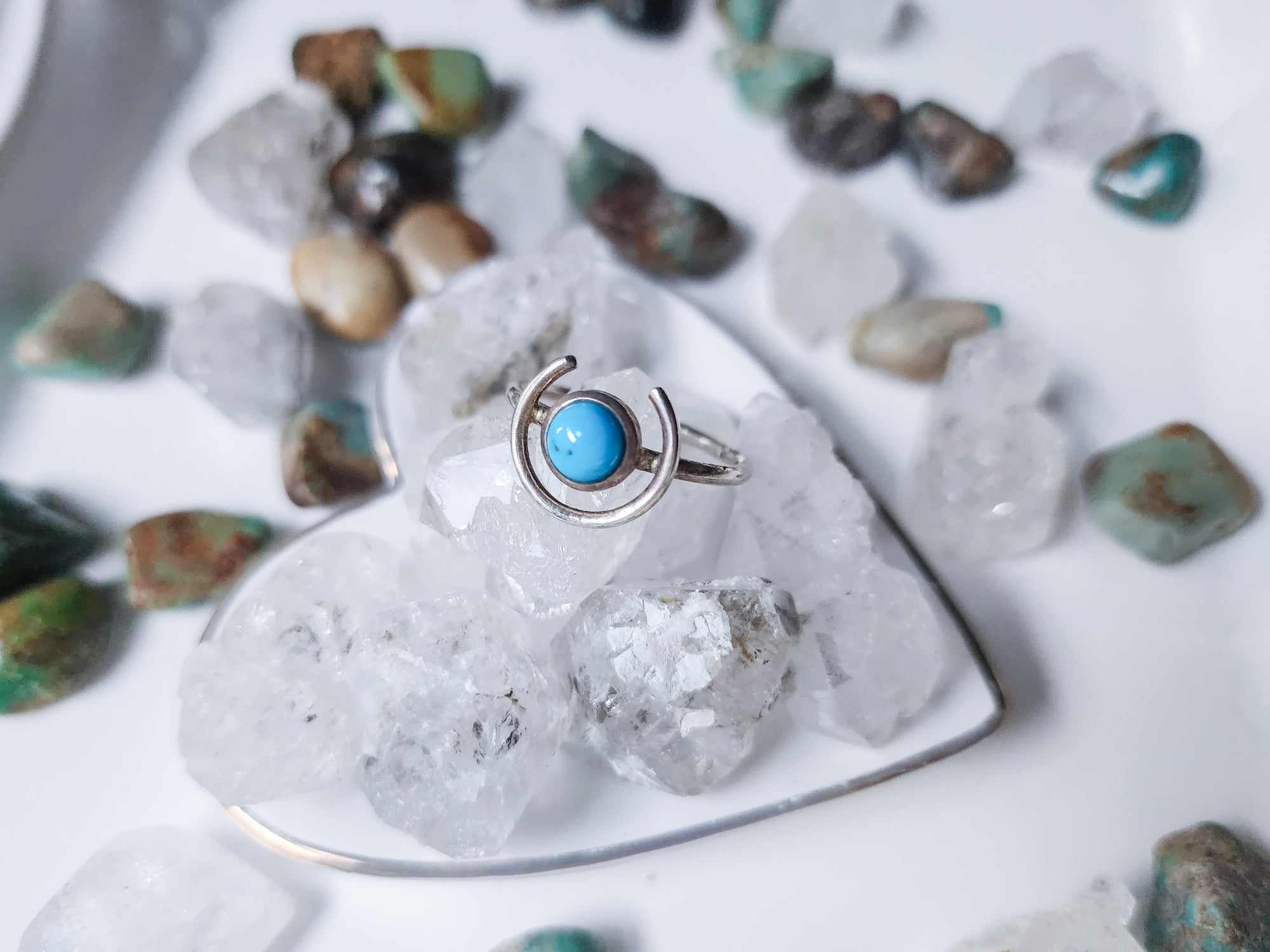 New Moon Ring || Turquoise