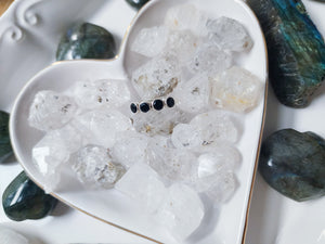 Four Stone Dainty Sterling Ring || Onyx