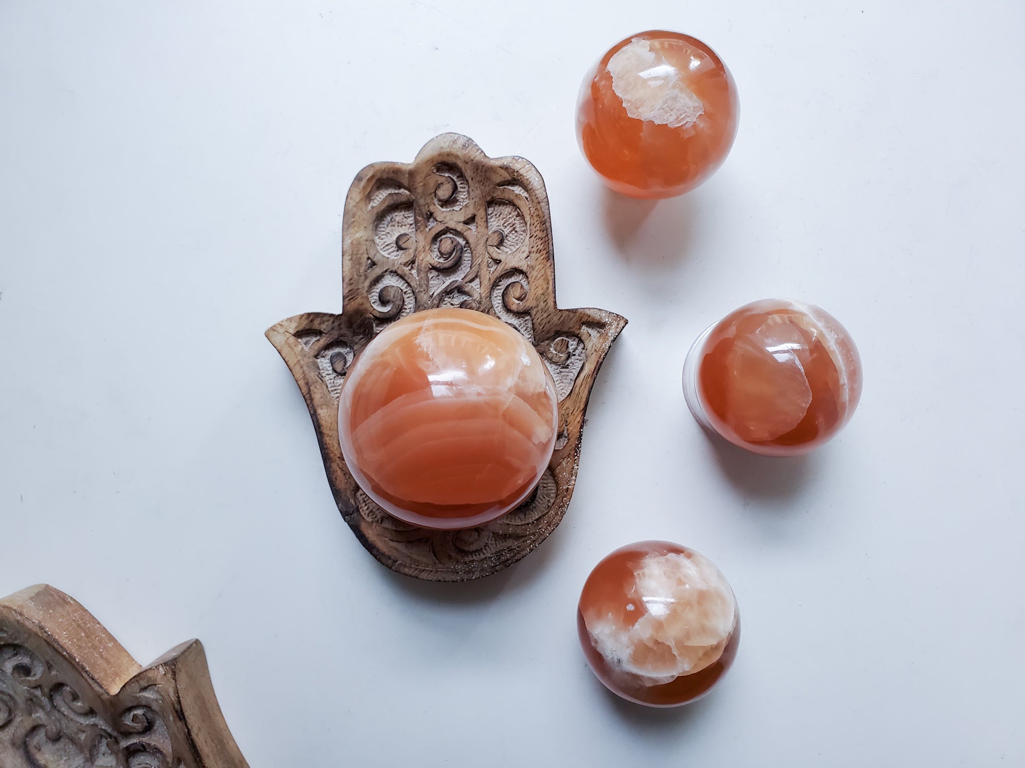 Honey Calcite Sphere