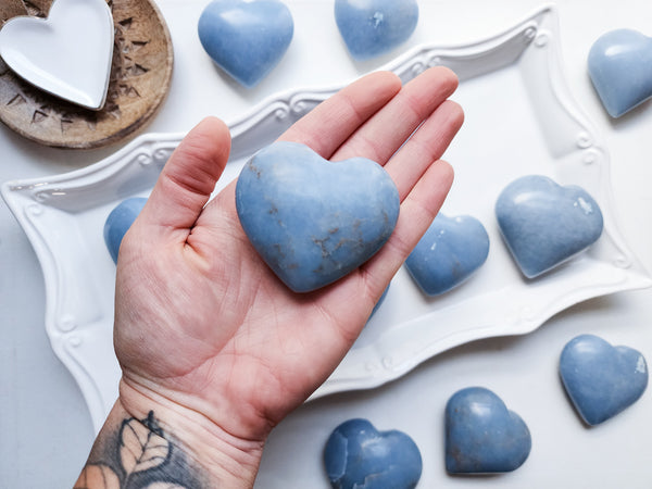 Angelite Heart - Angelic Roots