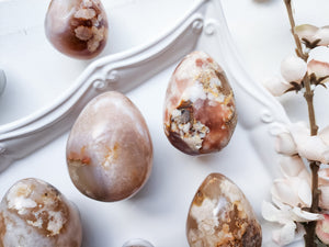 Flower Agate Egg