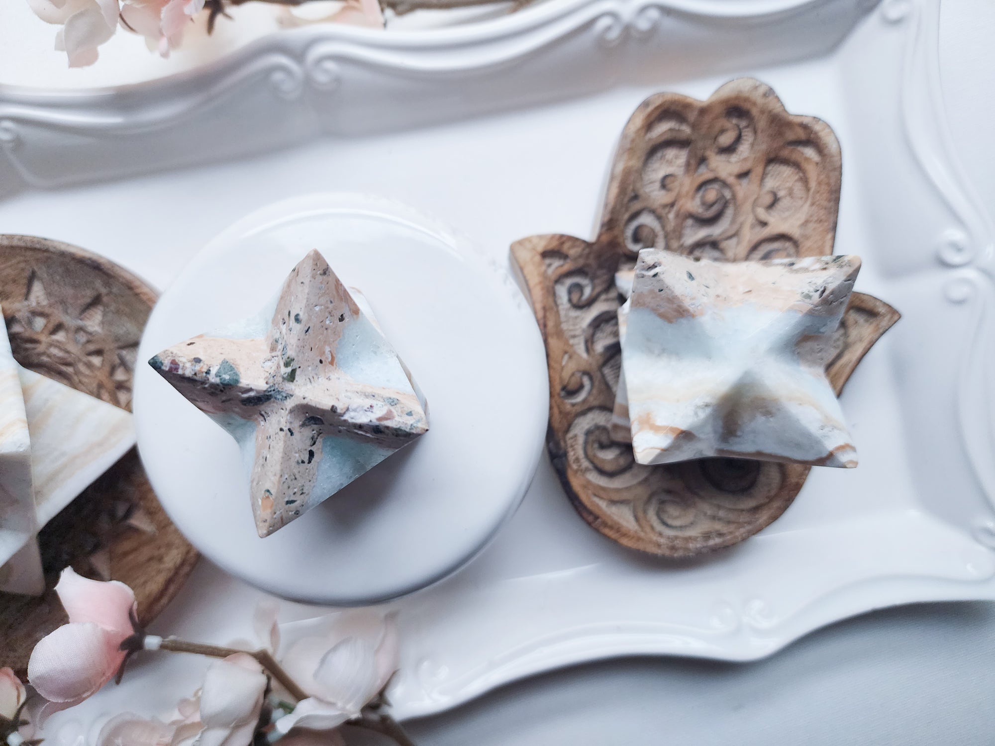 Caribbean Blue Calcite Merkaba