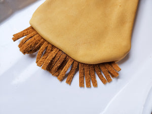 Leather Fringe Pouch