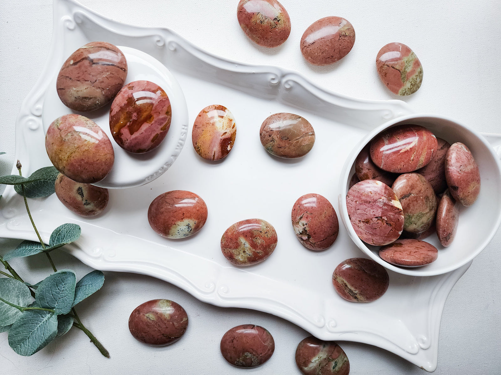 Pink Jasper Palm Stone