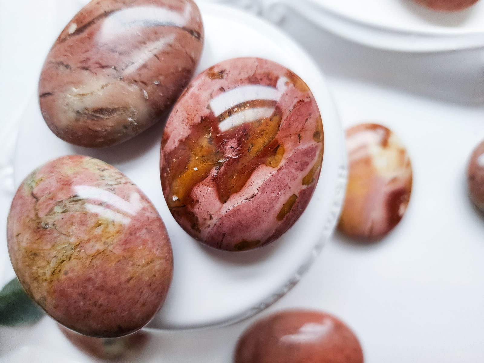 Pink Jasper Palm Stone