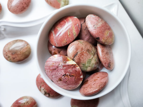 Pink Jasper Palm Stone Angelic Roots - Main Image