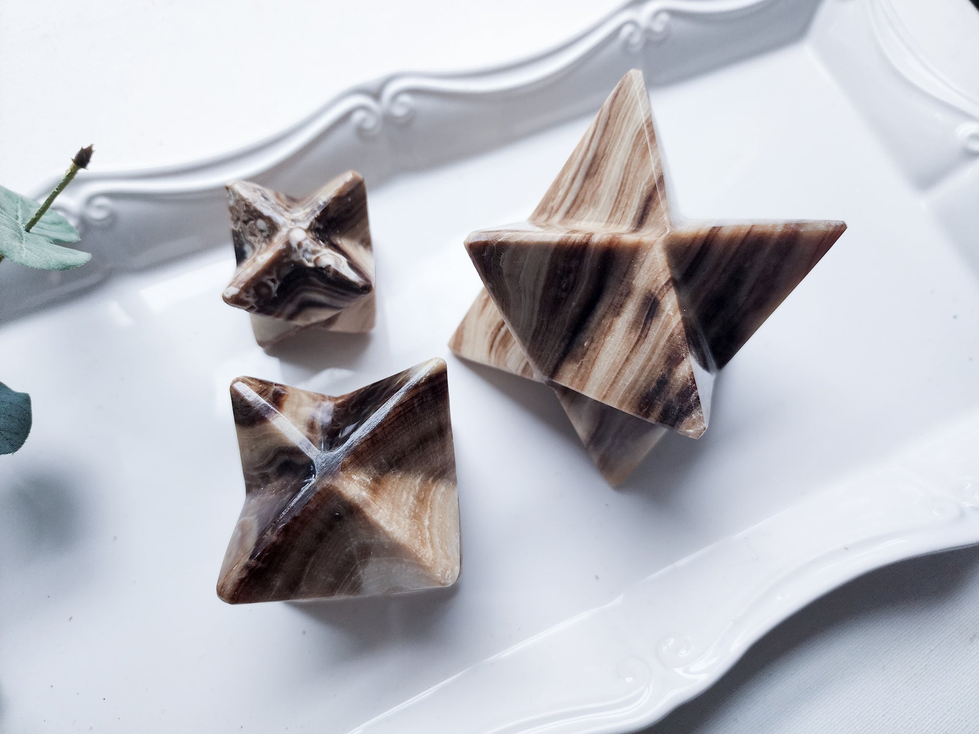 Chocolate Calcite Merkaba