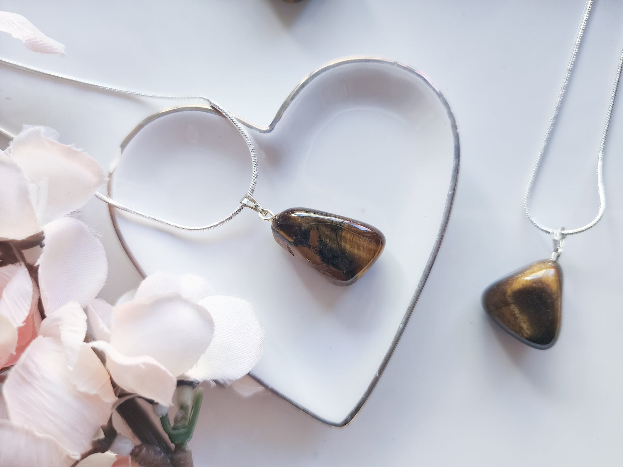 Tiger Eye Tumble Necklace