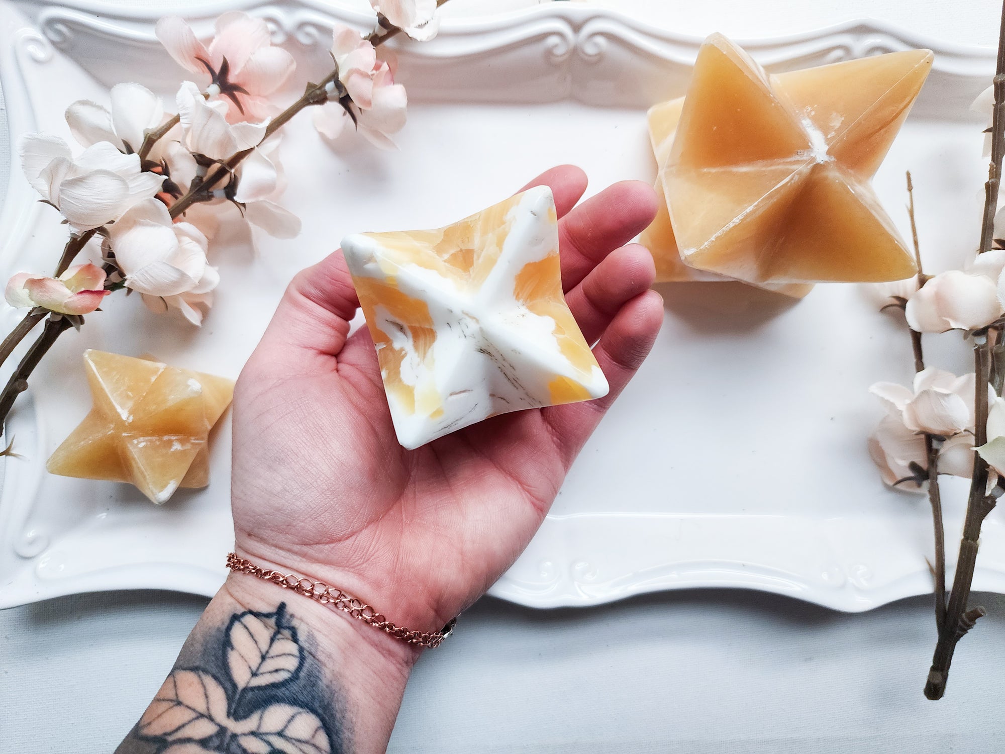 Orange Calcite Merkaba