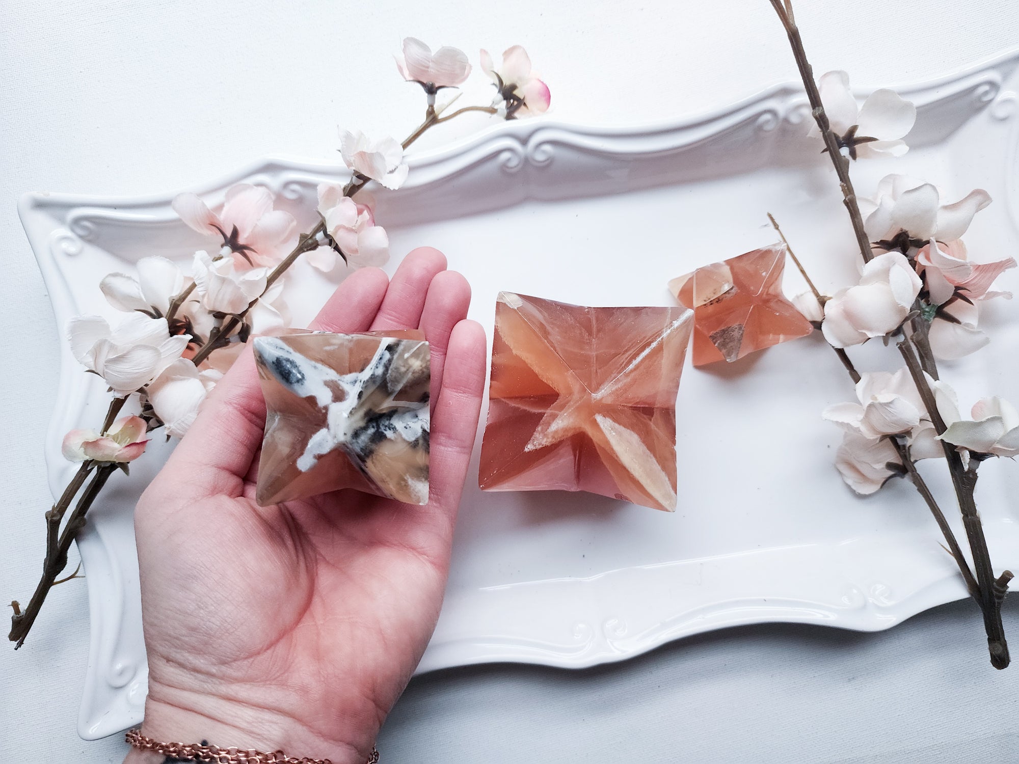 Honey Calcite Merkaba