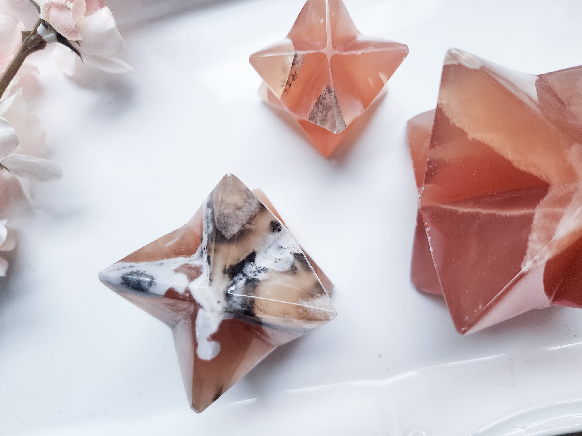 Honey Calcite Merkaba