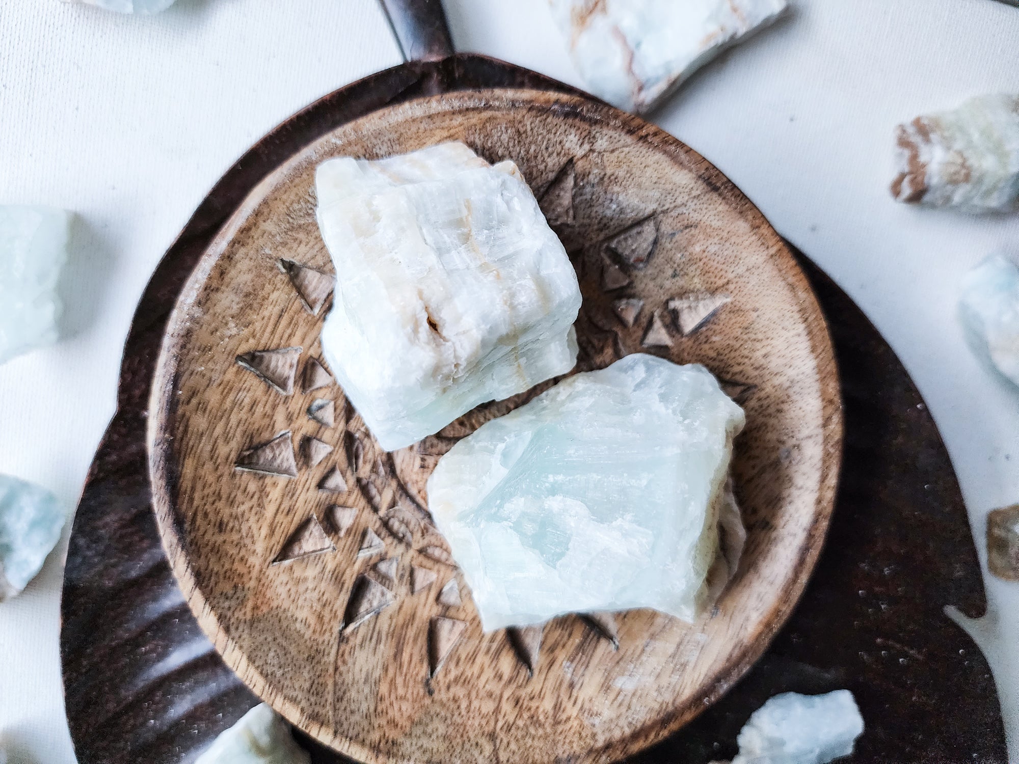 Caribbean Blue Calcite Raw