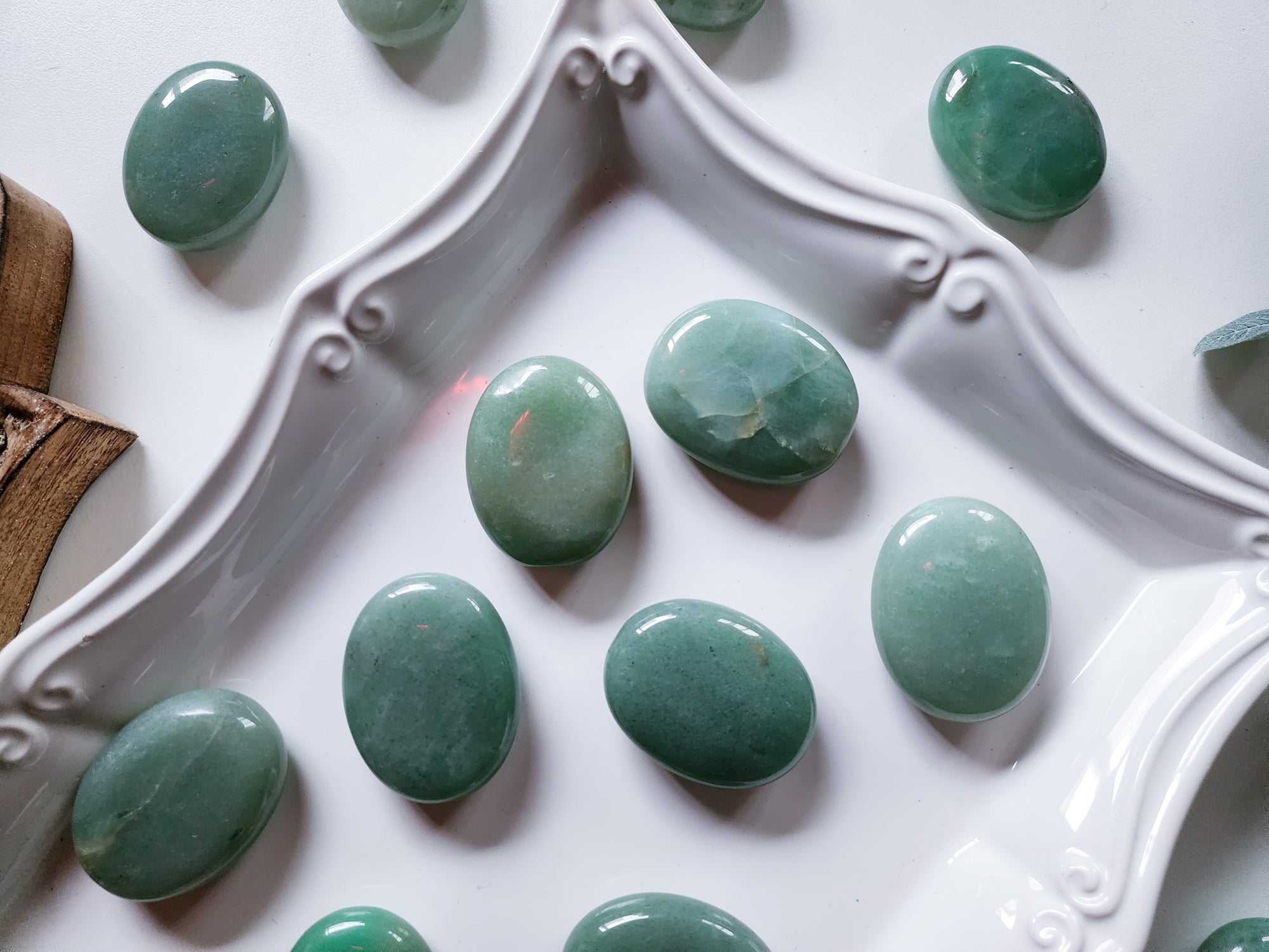 Green Aventurine Palm Stone