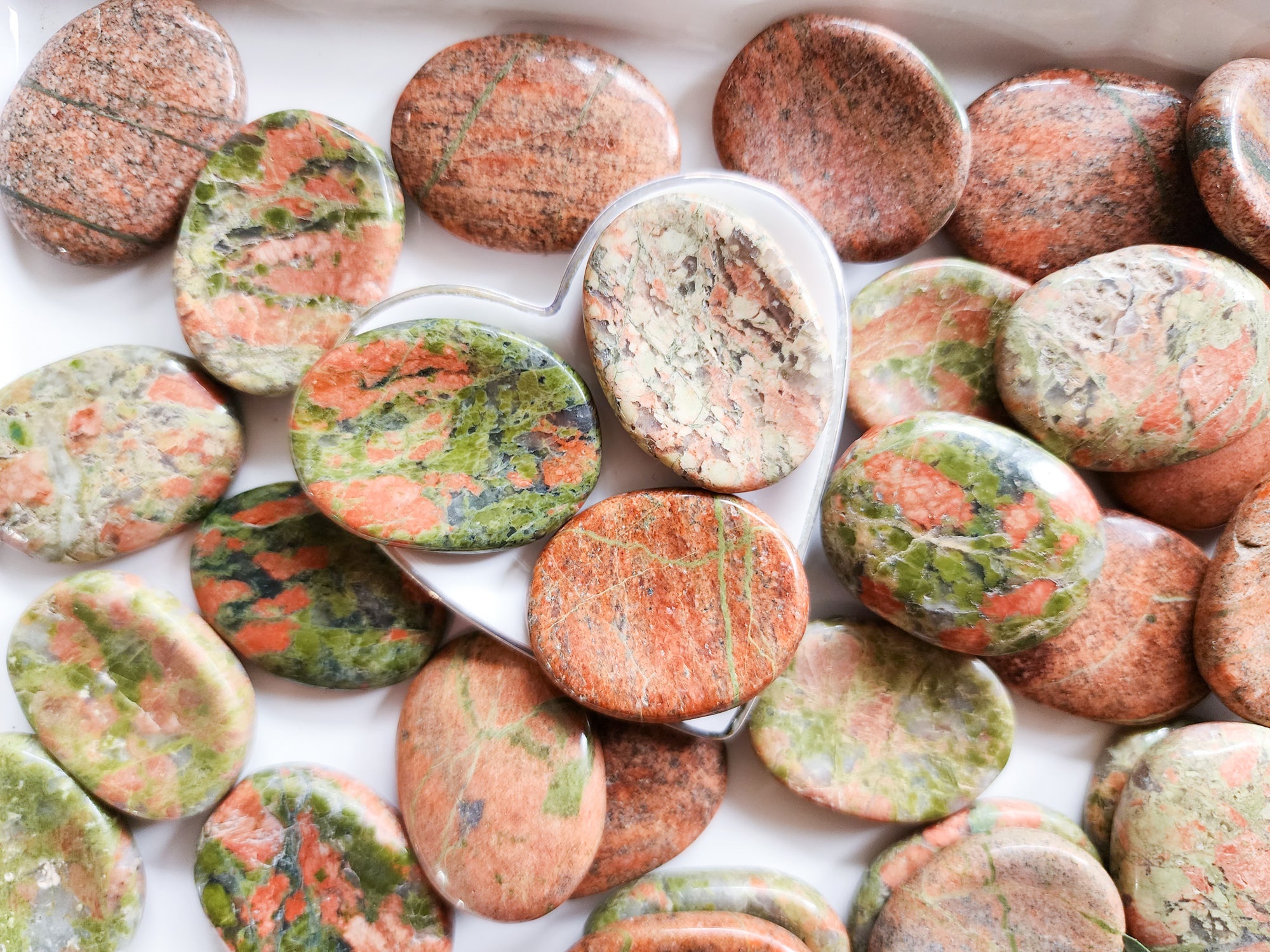 Unakite Mini Worry Stone