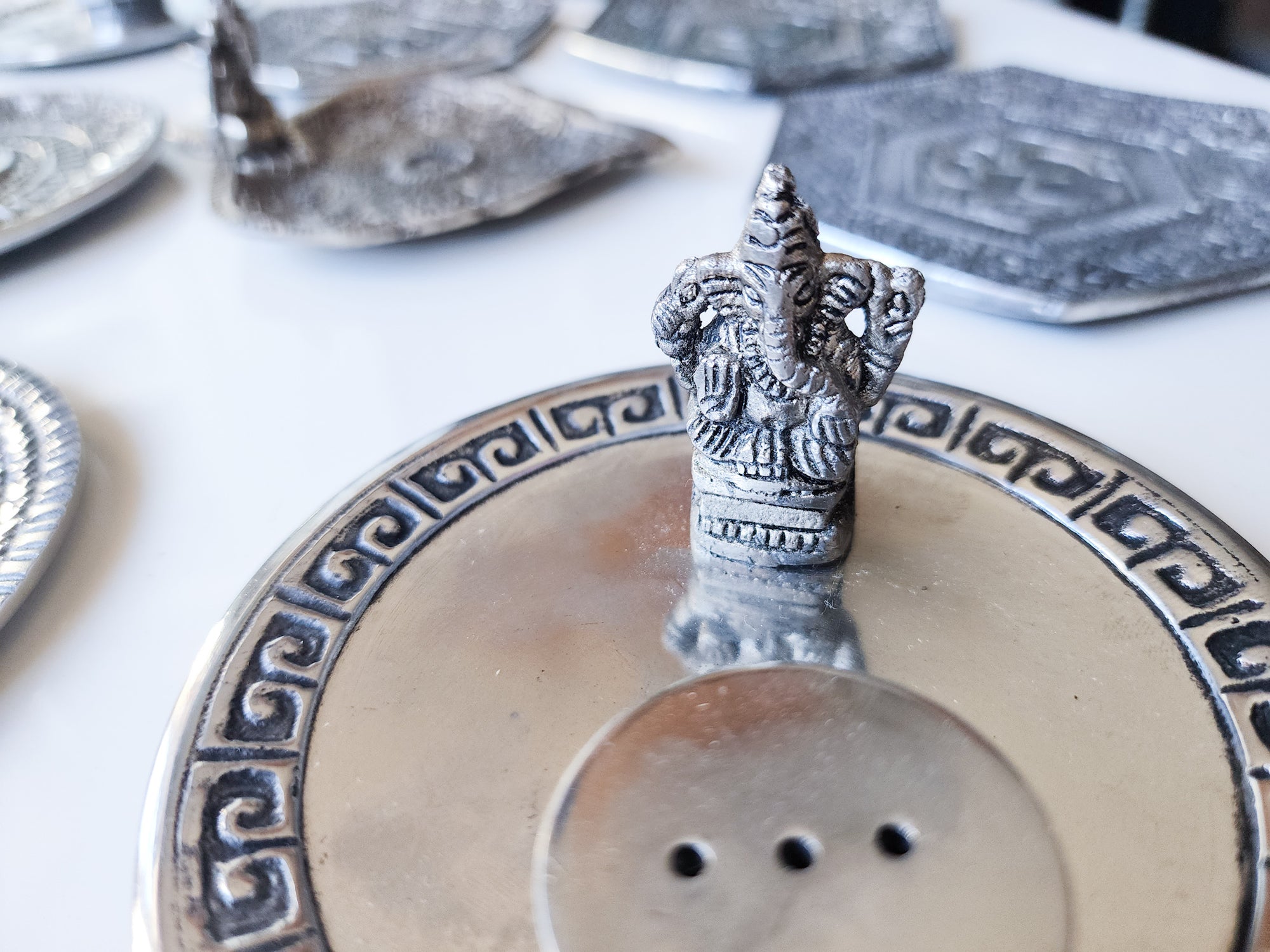 Aluminum Carved Incense Burner