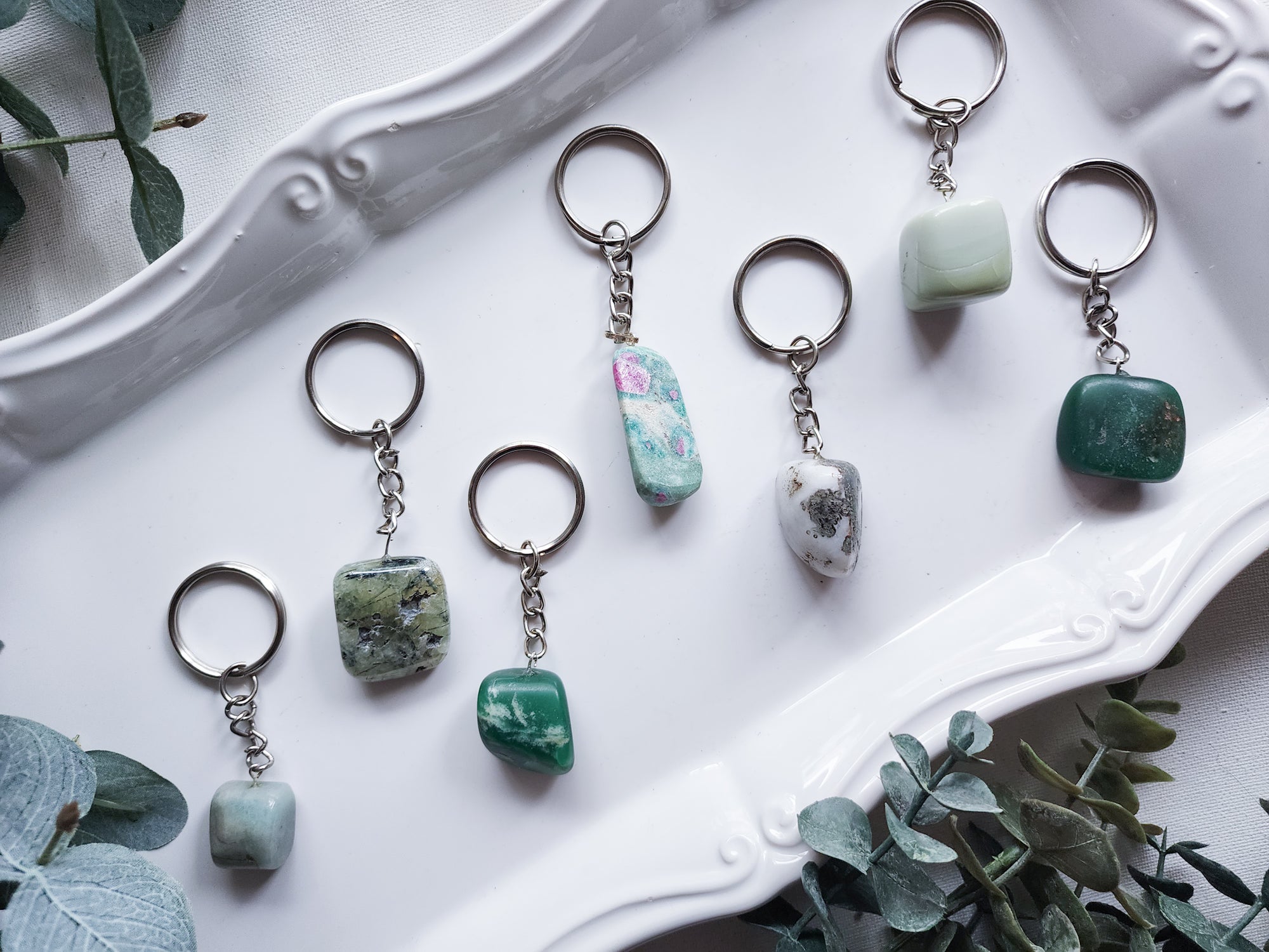 Crystal Tumble Keychain