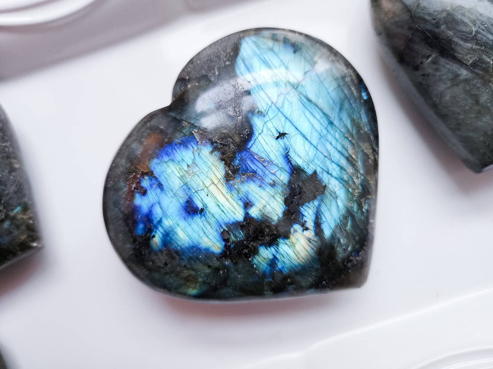 Labradorite Heart