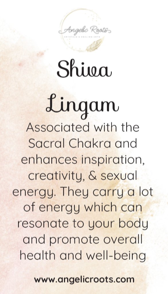 Shiva Lingam Crystal Card