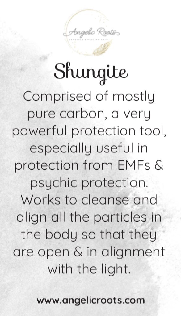 Shungite Crystal Card