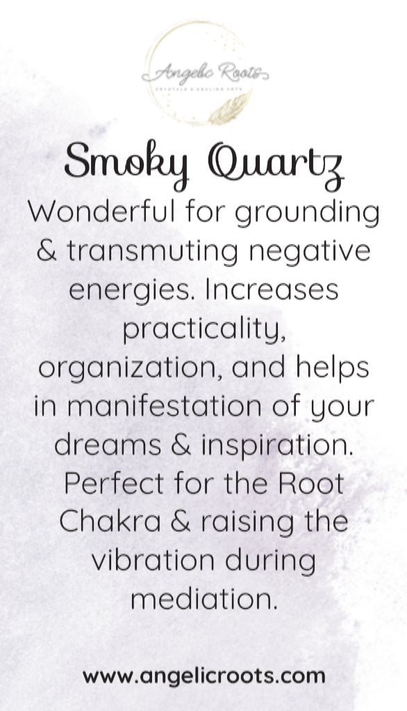 Smoky Quartz Crystal Card