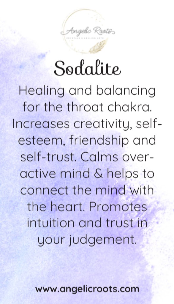 Sodalite Crystal Card