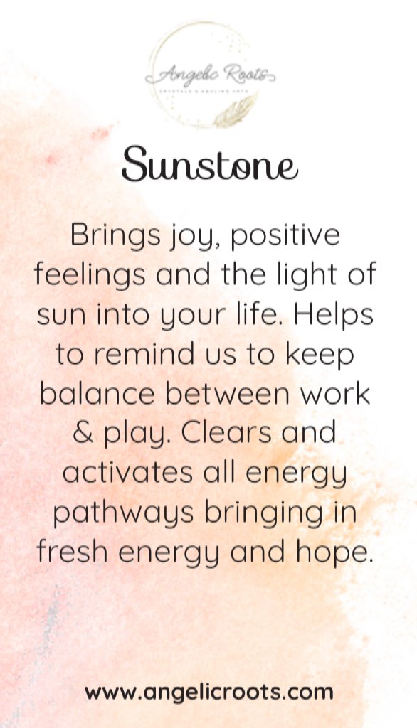 Sunstone Crystal Card