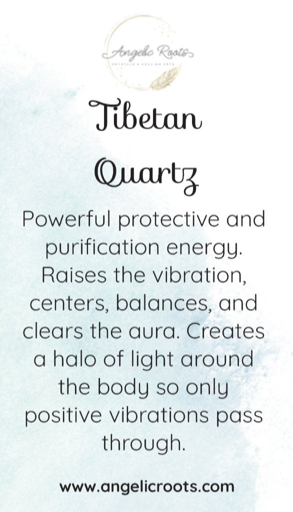 Tibetan Quartz Crystal Card