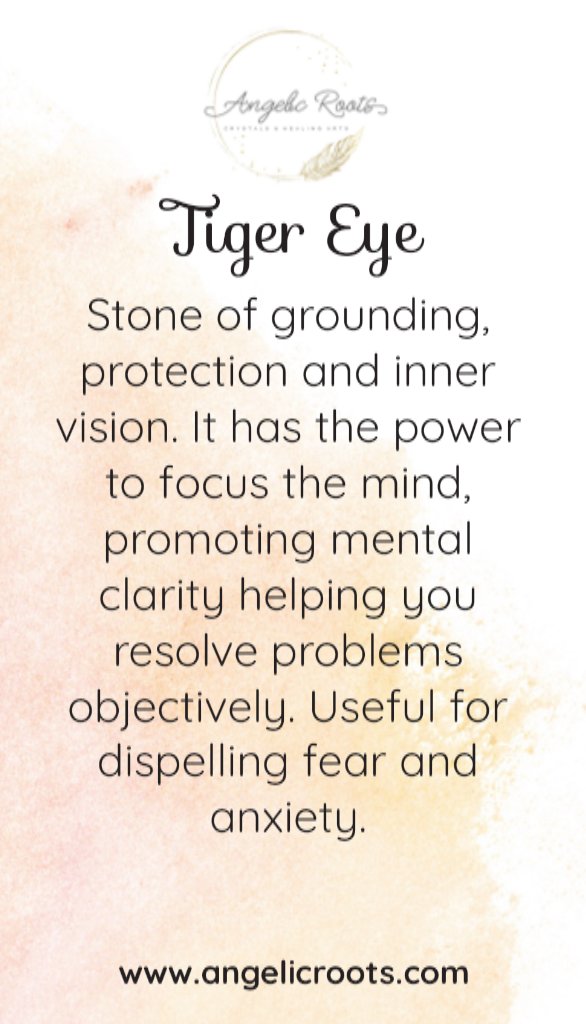 Tiger Eye Crystal Card