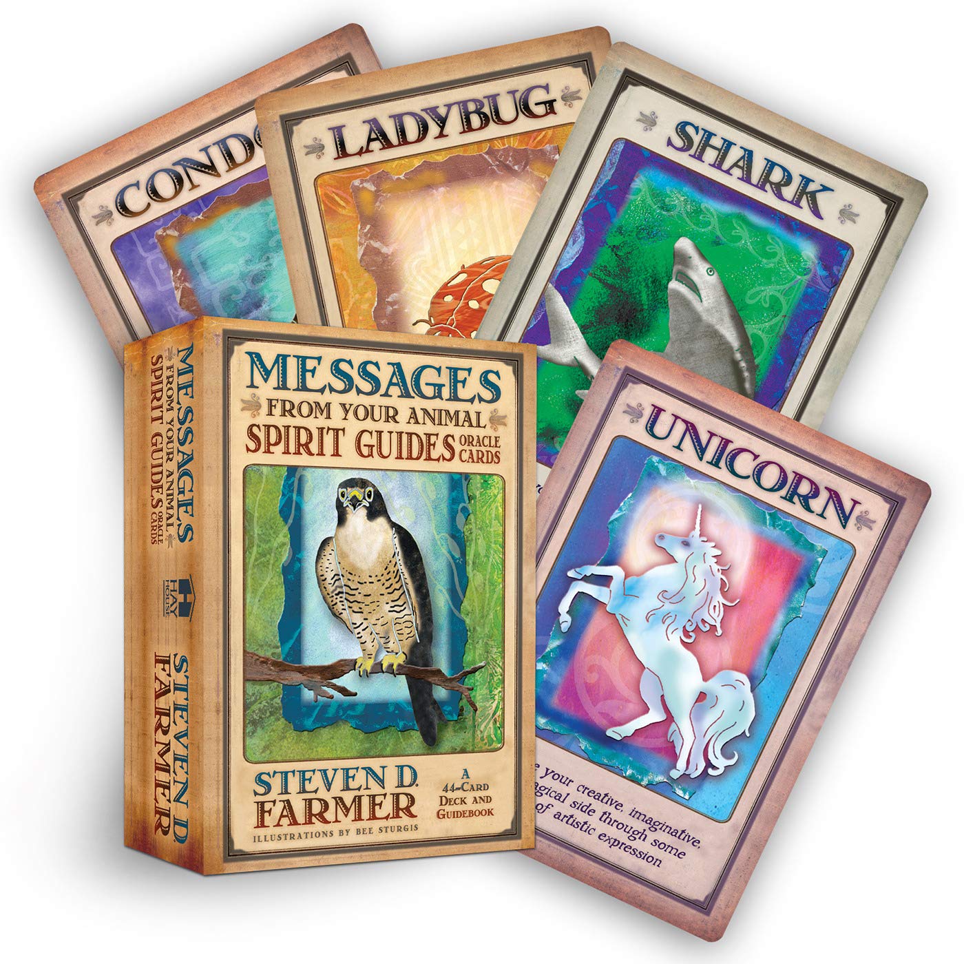 Messages From Your Animal Spirit Guide Oracle Cards & Guidebook || Steven D Farmer