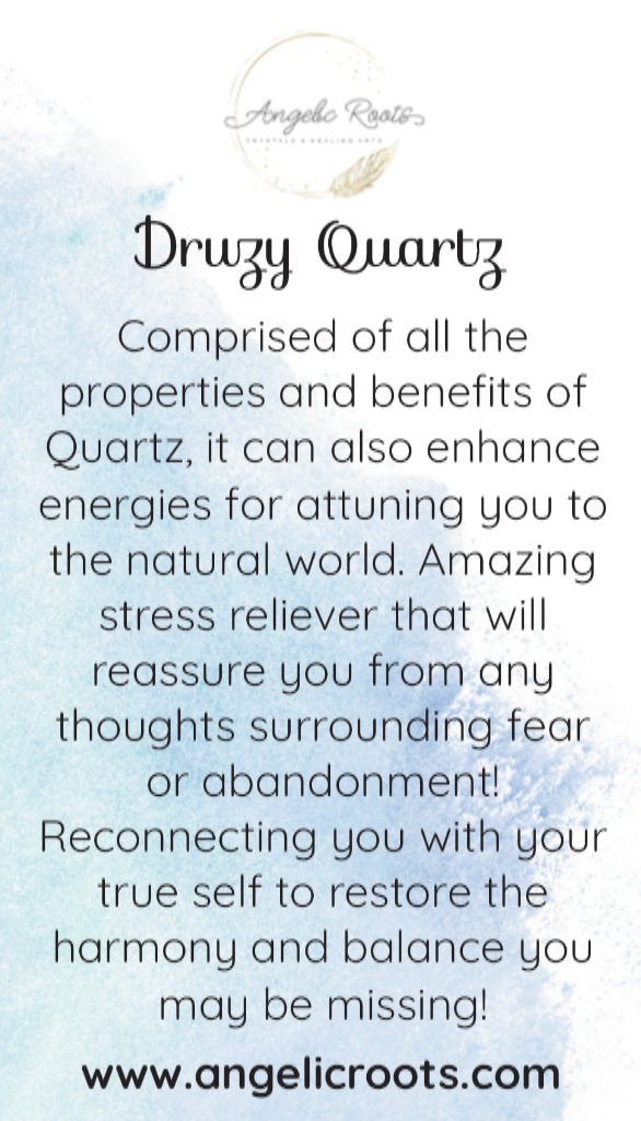 Druzy Quartz Crystal Card