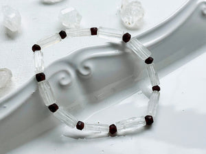 Fadan Quartz & Garnet Bracelet