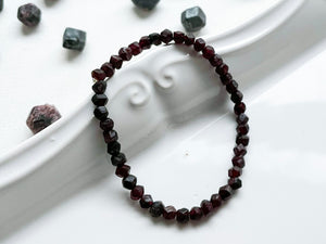 Garnet Faceted Bracelet