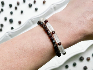 Garnet Faceted Bracelet