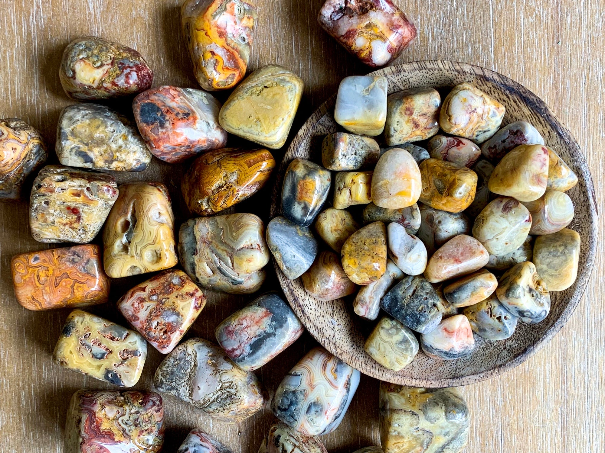 Crazy Lace Agate Tumbled Stone