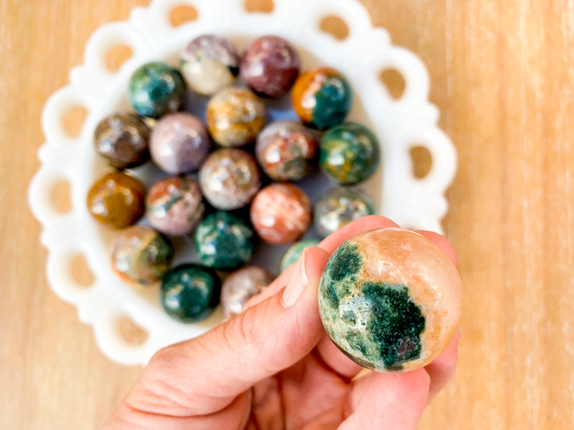 Ocean Jasper Sphere || Mini