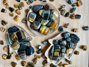 Blue Tiger Eye Tumbled Stone