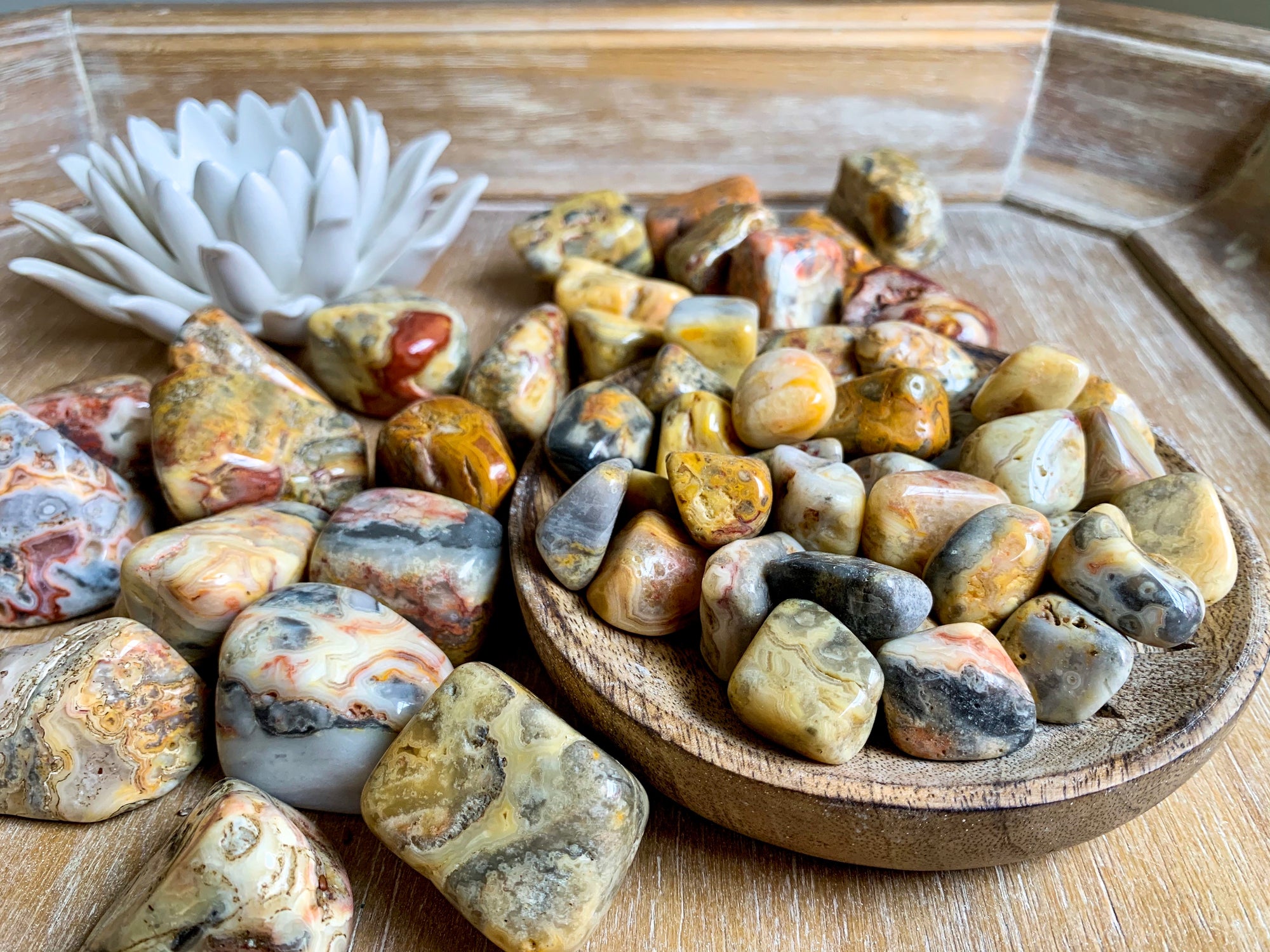 Crazy Lace Agate Tumbled Stone