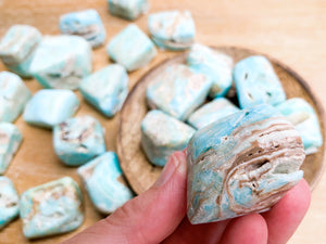 Blue Aragonite Tumbled Stones