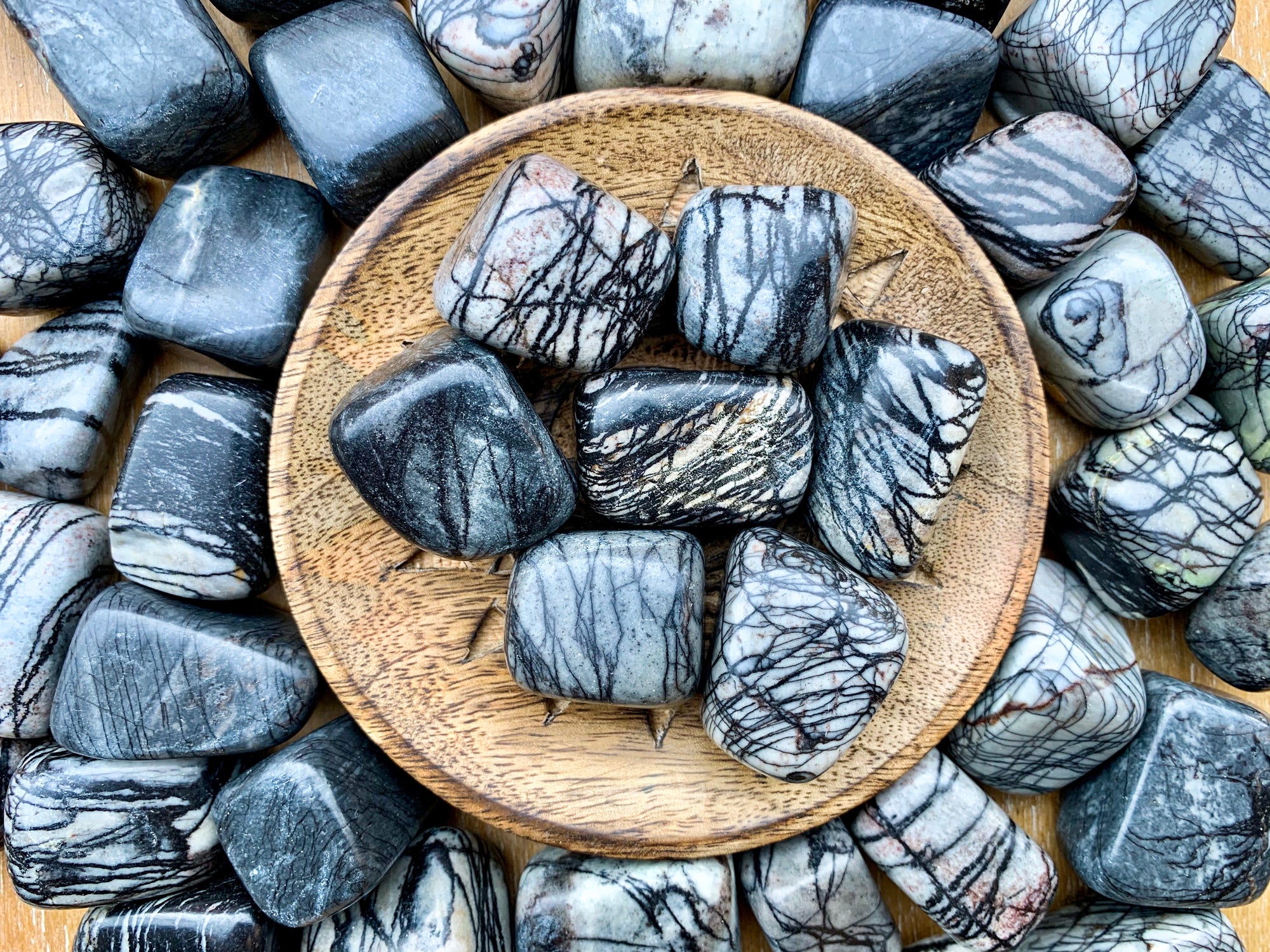 Zebra Jasper Tumbed Stone