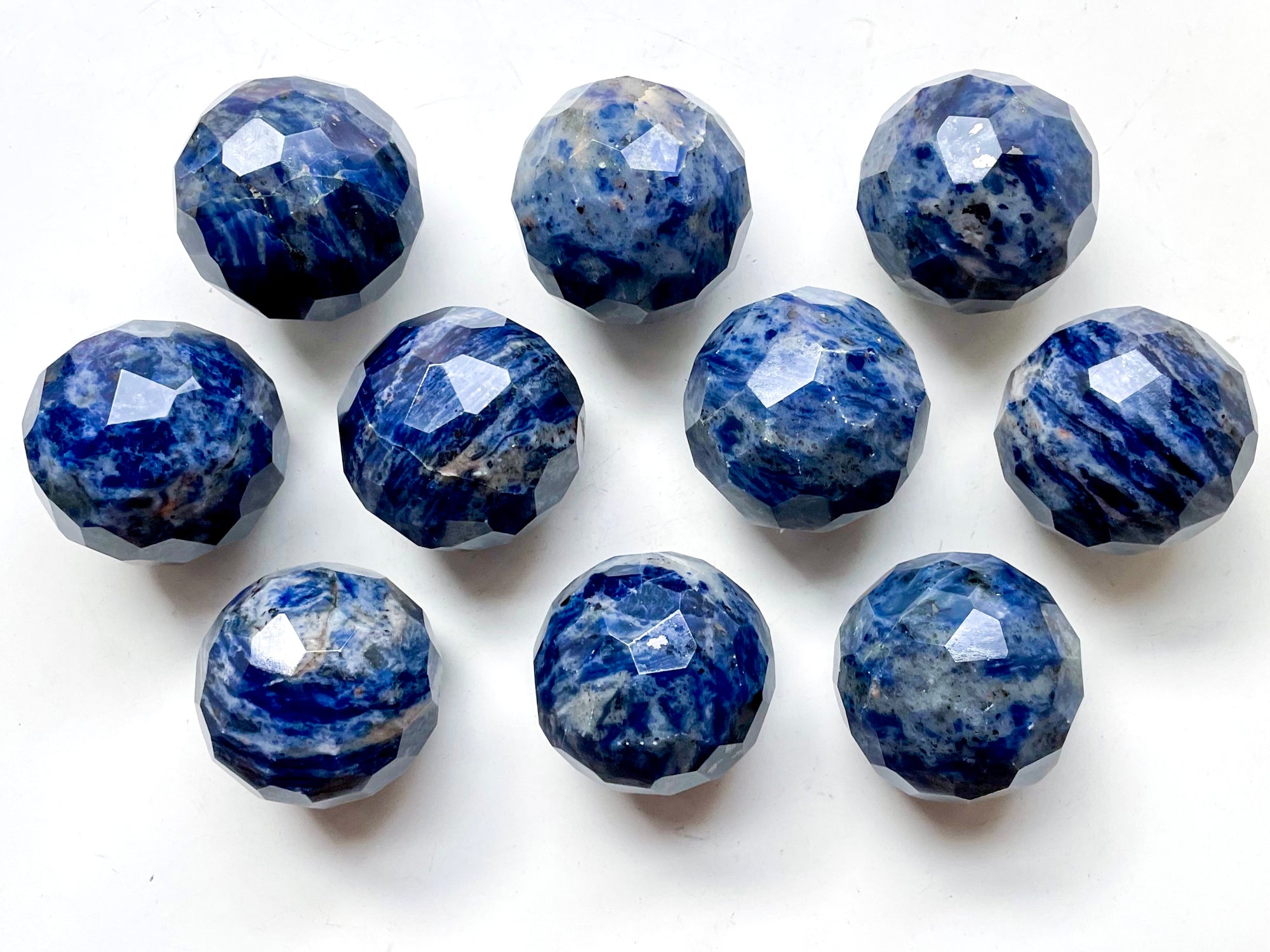 Sodalite Faceted Sphere