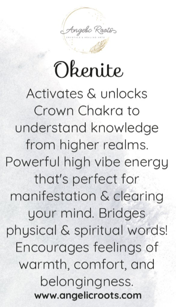 Okenite Crystal Card