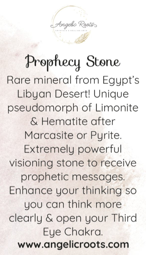 Prophecy Stone Crystal Card