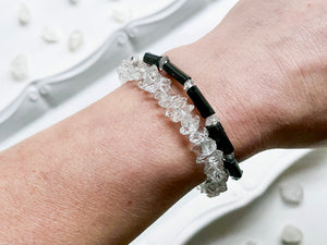 Diamond Quartz Faceted Bracelet